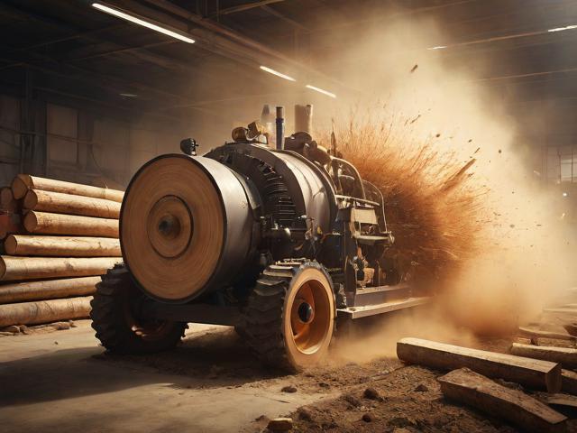 压旋式木材剥皮机，木材剥皮机视频