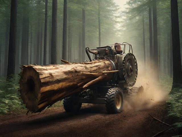 机动绞磨机拉木材,绞磨机拉木头视频