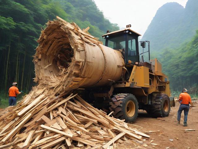 广西木材粉碎机械,木材粉碎机粉碎现场