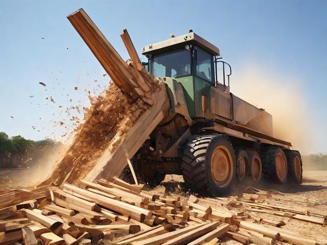 粉木材大型破碎机,大型木材粉碎机视频大全