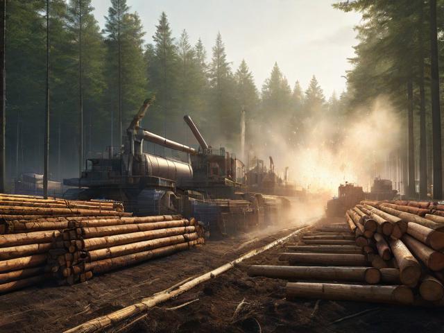 原木材加工厂,木材加工厂前景怎么样
