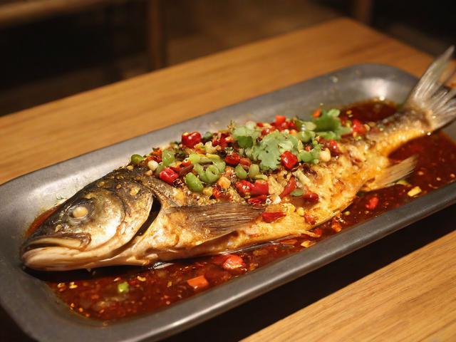 宣恩木材公司烤活鱼,宣恩烤肉店